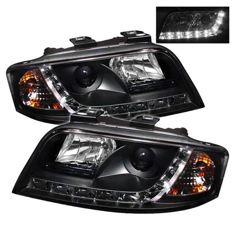 Spyder 5008657 fits Audi 02-04 A6 Projector Headlights Halogen Model Only - DRL