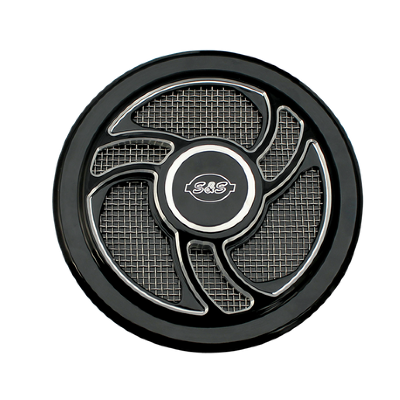 S&S 170-0206 Cycle Stealth Applications Torker Air Cleaner Cover w/ Machined Hig