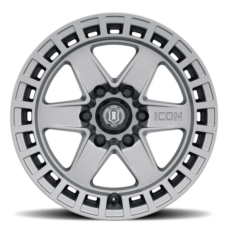 ICON 3417858347TT Raider 17x8.5 6x5.5 0mm Offset 4.75in BS Titanium Wheel