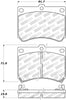 Stoptech 308.0473 Street Touring 91-03 Ford Escort ZX2 / 92-95 Mazda MX-3 Front Brake Pads