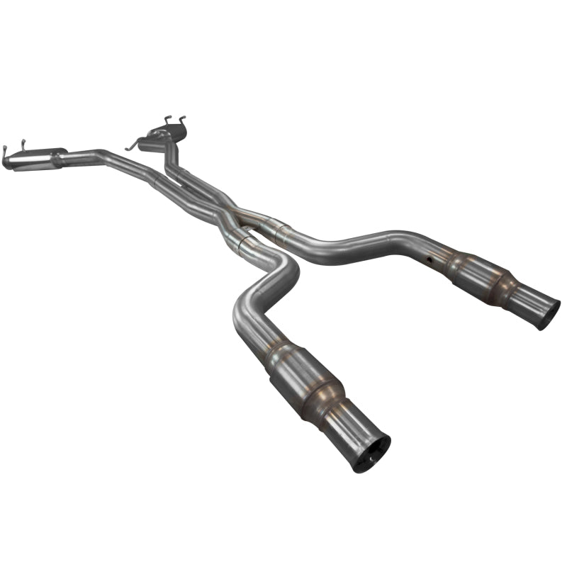 Kooks 22505301 10-15 fits Chevy Camaro SS/ZL1/1LE w/o Ground Effects 3in Green Catted Exhaust w/ X-Pipe