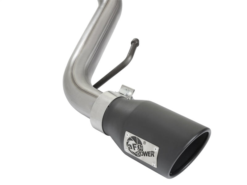 AFE 49-06039-B on 2-1/2in Aluminized Steel Cat-Back Exhaust w/ Black Tips 07-17