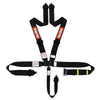 Racequip 813003 L & L 5pt Ratchet Harness Black