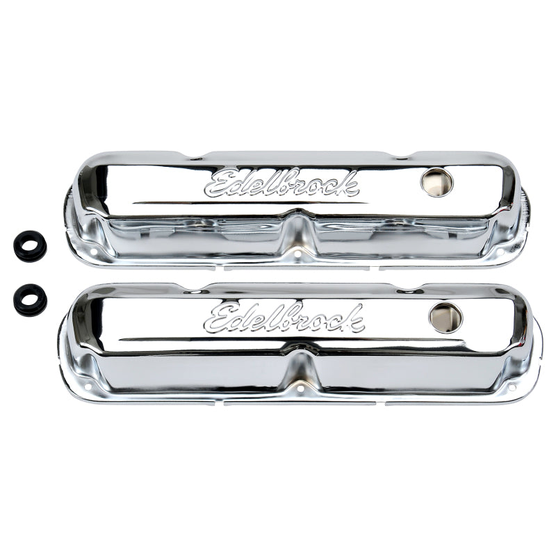 Edelbrock 4495 Valve Cover Signature Series fits Chrysler 1965-1991 318-340-360 CI V8 Chrome