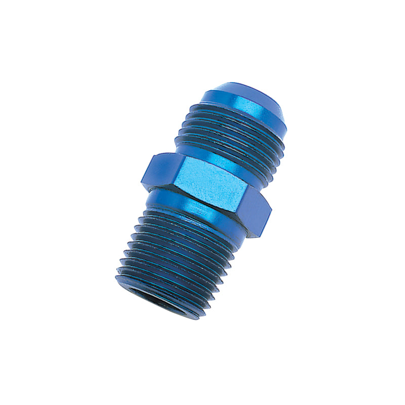 Russell 660460 Performance -6 AN to 3/8in NPT Straight Flare to Pipe (Blue)