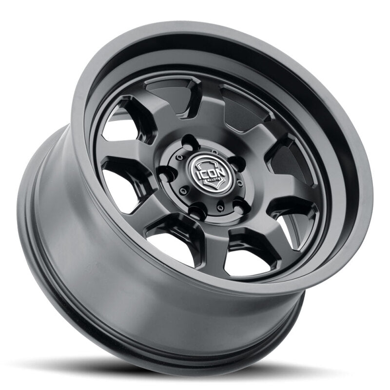 ICON 8117859057SB Nuevo 17x8.5 / 6x5.5 / 25mm Offset / 5.75in BS - Satin Black Wheel