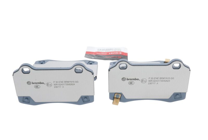 Brembo OE P30074E 12-21 fits Tesla S/16-21 X EVPad BrakePad