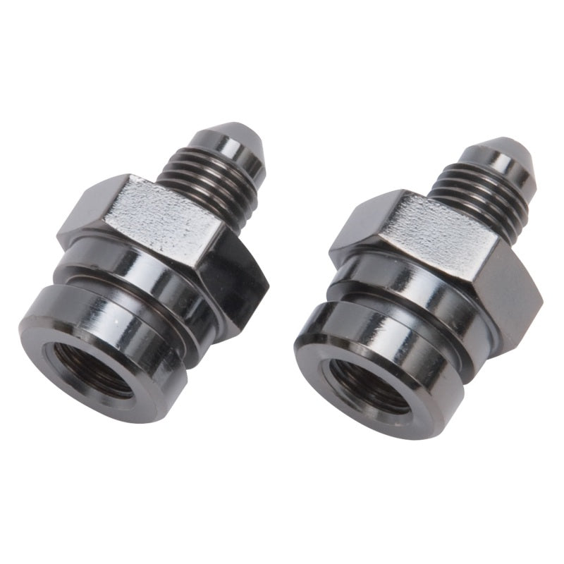Russell 641293 Performance -3 AN SAE Adapter Fitting (2 pcs.) (Black)
