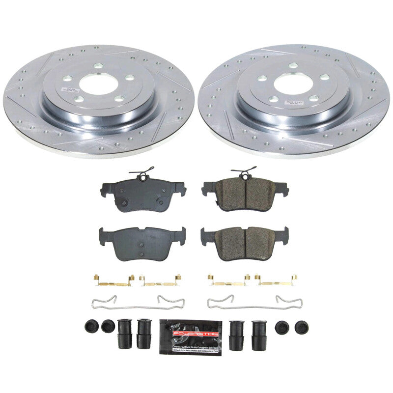 Power Stop K8766 21-23 fits Ford Mustang Mach-E Rear Z23 Evolution Brake Kit