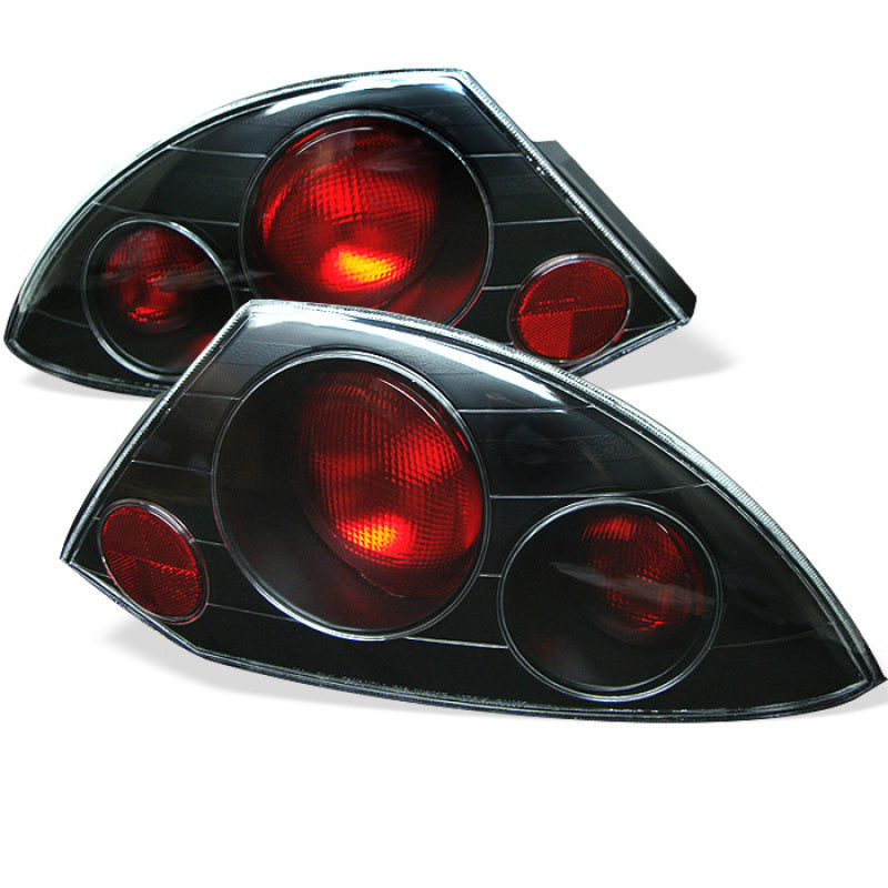 Spyder 5006288 fits Mitsubishi 00-02 Eclipse Euro Style Tail Lights Black ALT-Y