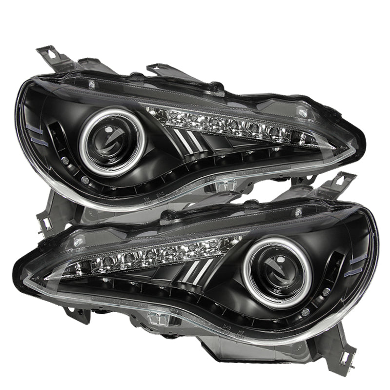 Spyder 5075475 fits Subaru 12-14 BRZ Projector Headlights- DRL LED Black PRO-YD