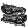 Spyder 5075475 fits Subaru 12-14 BRZ Projector Headlights- DRL LED Black PRO-YD