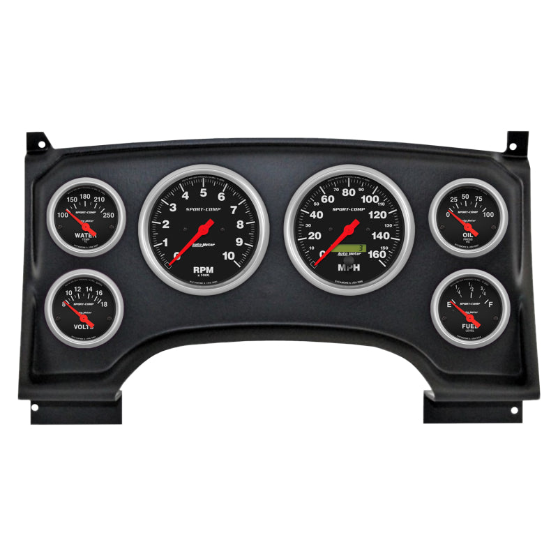 AutoMeter 2933-11 Autometer Sport-Comp Direct Fit Dash Kit 94-97 fits Chevy S10 Truck (2 x 3-3/8in. / 4 x 2-1/16in.)