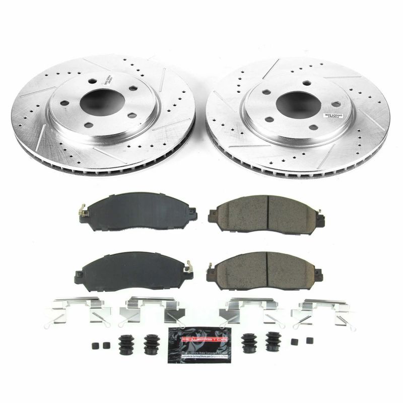 PowerStop K8275 fits Nissan 18-19 Leaf Front Z23 Evolution Sport Brake Kit