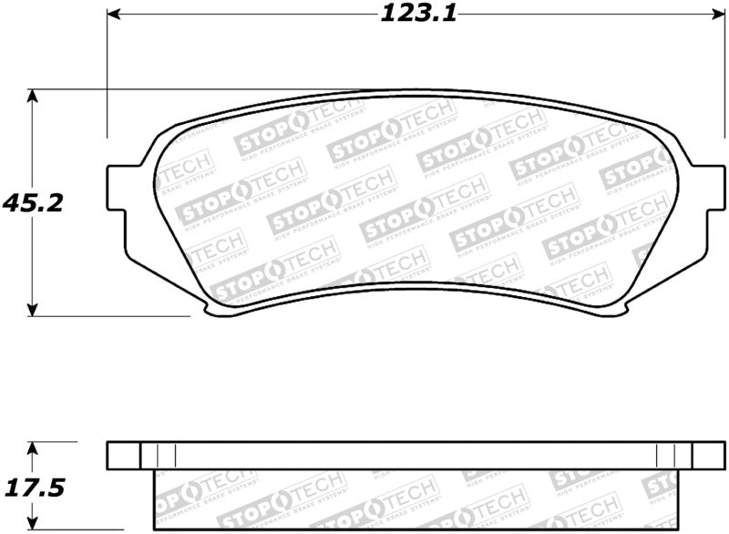 Stoptech 308.0773 Street Brake Pads