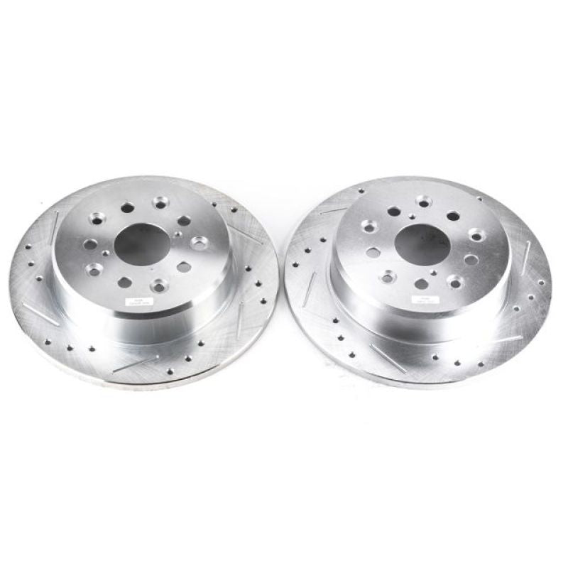 PowerStop fits Lexus 98-05 GS300 Rear Evolution Drilled & Slotted Rotors - Pair