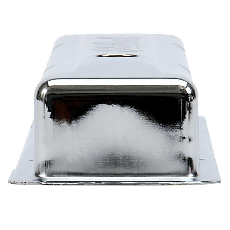 Edelbrock 4449 Valve Cover Signature Series fits Chevrolet 1959-1986 262-400 CI V8 Low Chrome