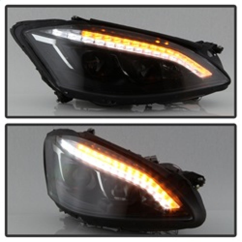 Spyder 5083890 fits Mercedes W221 S Class Headlights - HID Model Only - Black P