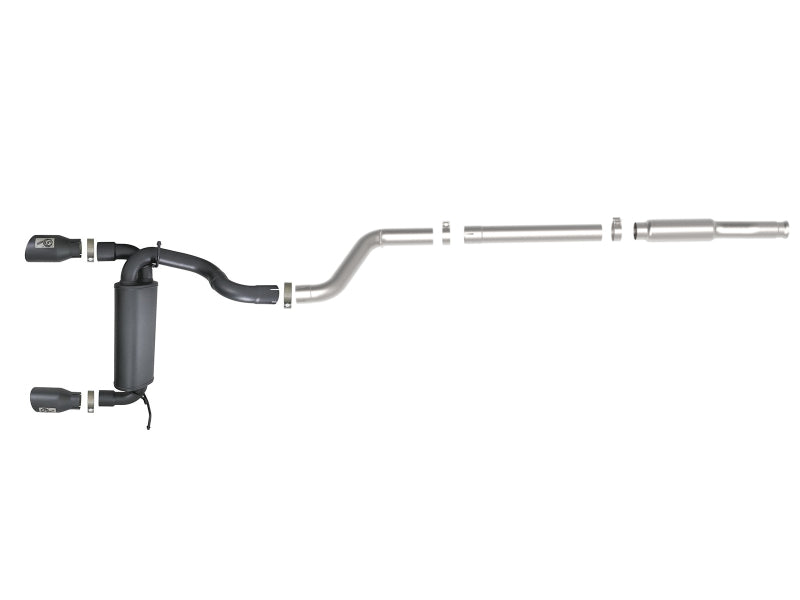 AFE 49-48096-B Series 409 Stainless Steel Cat-Back Exhaust 18-21 fits Jeep Wran