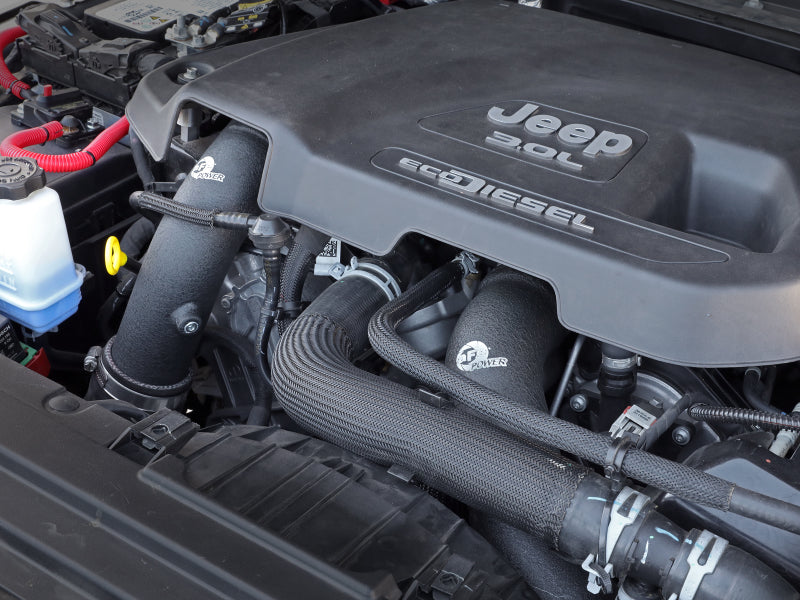 AFE 46-20434-B unner Black 3in Intercooler Hot & Cold Side Pipe Kit 20-21 fits
