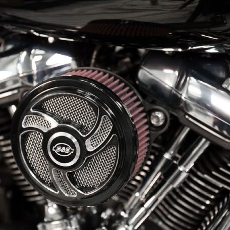 S&S 170-0393C Cycle 2017+ M8 Models Stealth Air Cleaner Kit w/ Torker Cover