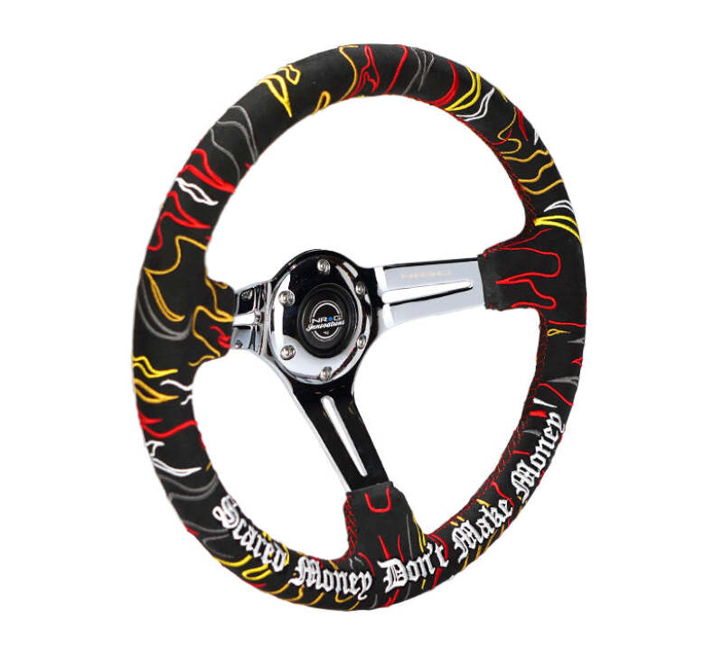 NRG RST-018CH-RLB RST-018CH-RLB Reinforced Steering Wheel R Litteral Sig 3in