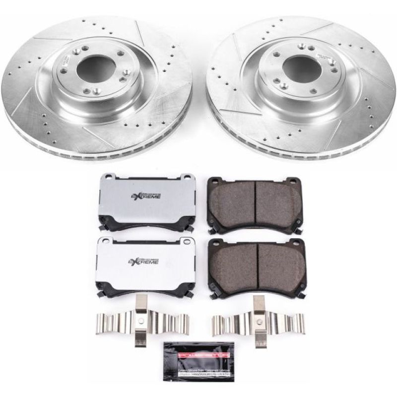 PowerStop K5928-26 2011 fits Hyundai Equus Front Z26 Street Warrior Brake Kit