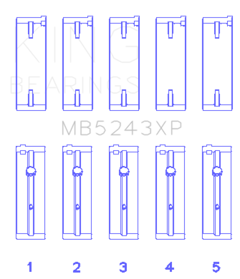 KING KINGMB5243XP.026 fits KING MB5243XP.026 Engine Bearings fits Nissan Sr20DE