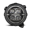 AlphaRex 880868 18-23 fits Jeep Wrangler JL/fits Gladiator JT LED Proj Headli