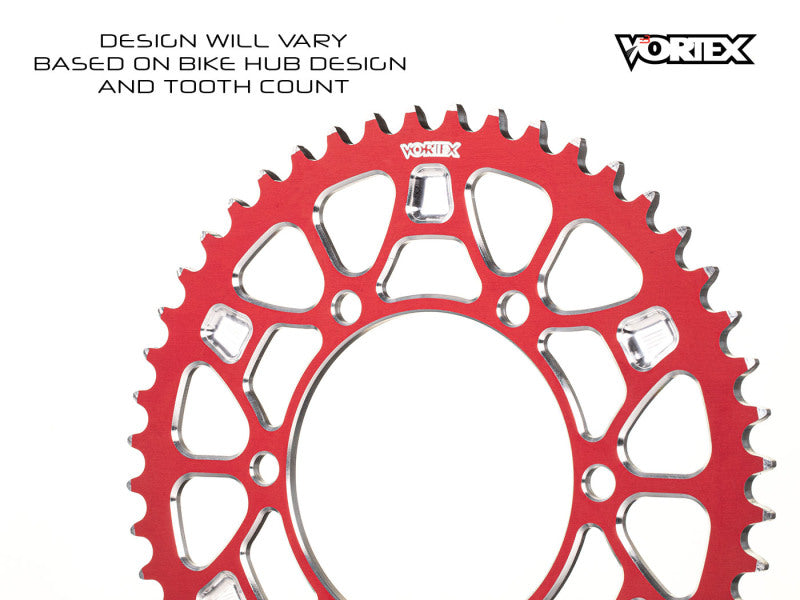 Vortex Racing V4 50 Tooth 520 Rear Sprocket - Red