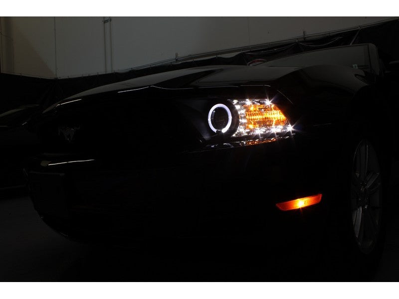 Spyder 5010445 fits Ford 99-04 Mustang Projector Headlights LED Halo Black High
