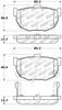 Stoptech 308.0323 Street Touring Hyundai Elantra/Tiburon / Kia Spectra Rear Brake Pads
