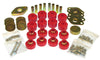 Prothane 1-118 fits Jeep 07-11 Wrangler JK 2DR Body Mount Kit - Red