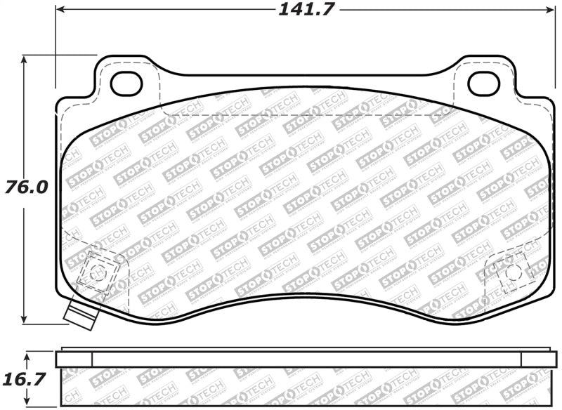 Stoptech 305.1149 Street Select Brake Pads - Rear
