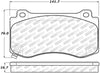 Stoptech 305.1149 Street Select Brake Pads - Rear