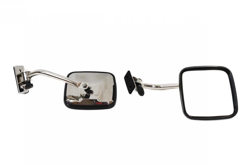 Kentrol 30496 fits Jeep 97-18 Wrangler TJ/JK E-Z Detach Mirrors Pair - Polished Silver