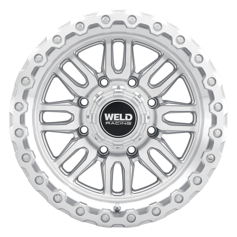 Weld Off-Road Swift 17x9in 6x135 / 6x139.7 BP ET-12 106.1mm CB - Gloss Silver Machined Wheel & Ring