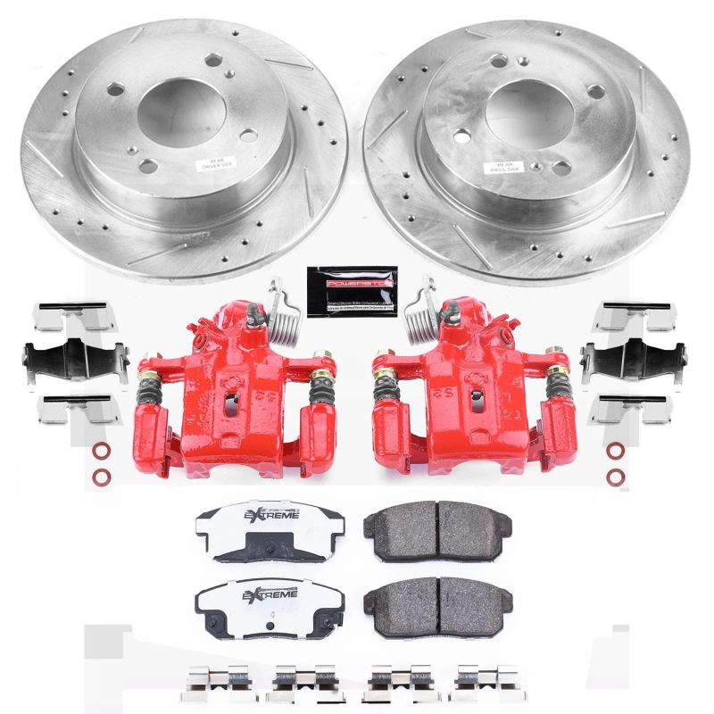 PowerStop KC741 fits Infiniti G20 Rear Z26 Street Warrior Brake Kit w/Calipers
