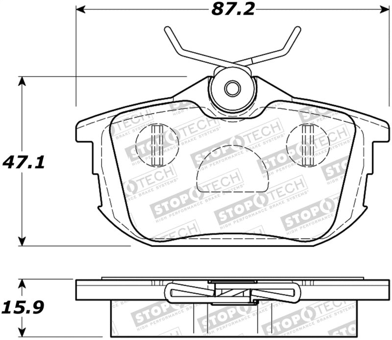 Stoptech 308.0838 Street Brake Pads