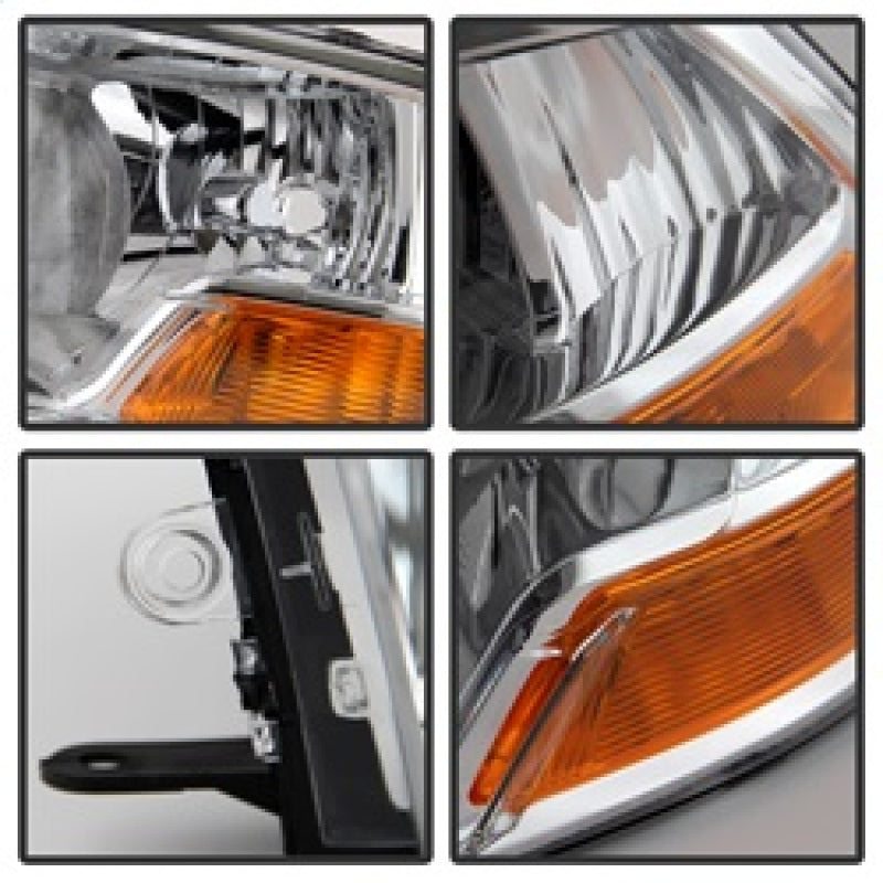 9022937 Xtune fits Dodge 09-12 Ram 1500 ( Non Quad Headlights ) Crystal Headli