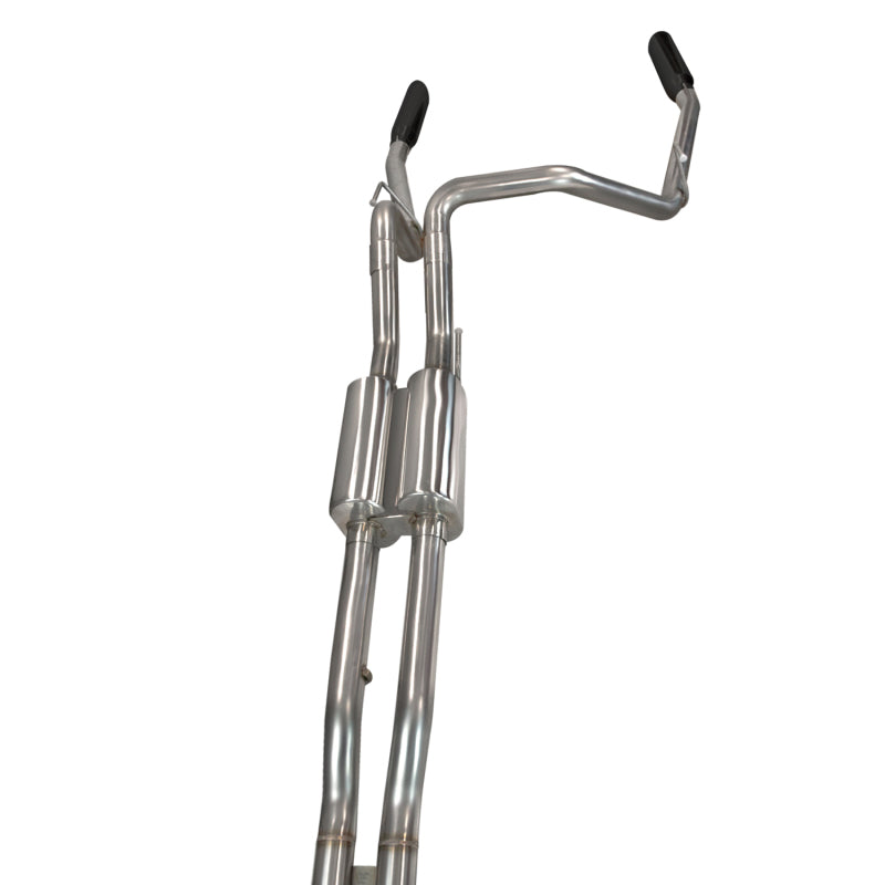 Kooks 13525330 11-14 fits Ford Raptor SVT 6.2L 4V 3in Exhaust GREEN Cat X-Pipe w/ 3 1/2in black slash cut tips