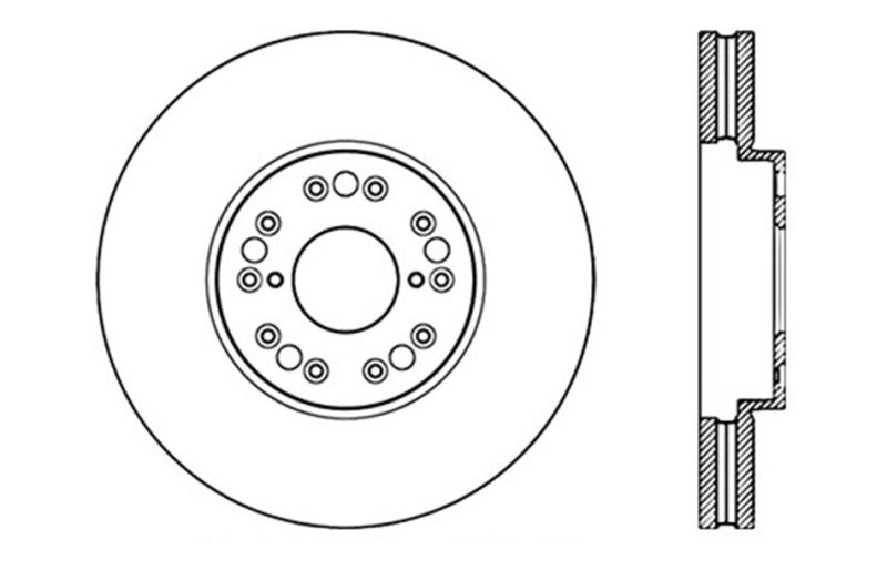 Stoptech 127.44083L 93-05 fits Lexus GS300/GS350/GS400/GS430/GS450H / 00-05 Lexus IS300 / 93-94 Lexus LS400/LS430/L