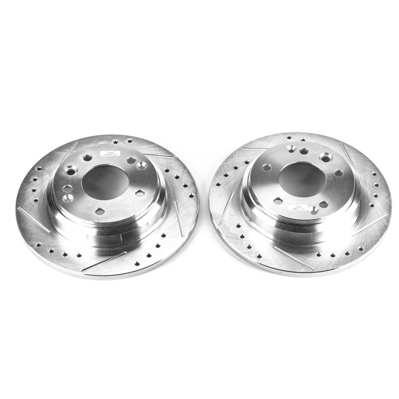 PowerStop fits Acura 99-01 RL Rear Evolution Drilled & Slotted Rotors - Pair