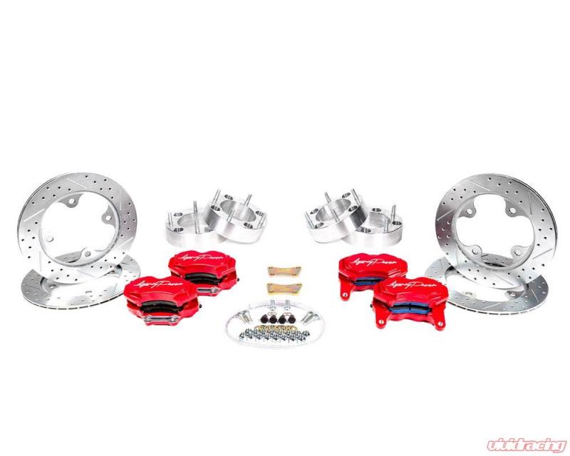 Agency Power AP-RZR-460-RD Big Brake Kit Front and Rear Red fits Polaris 14-18 RZR Turbo