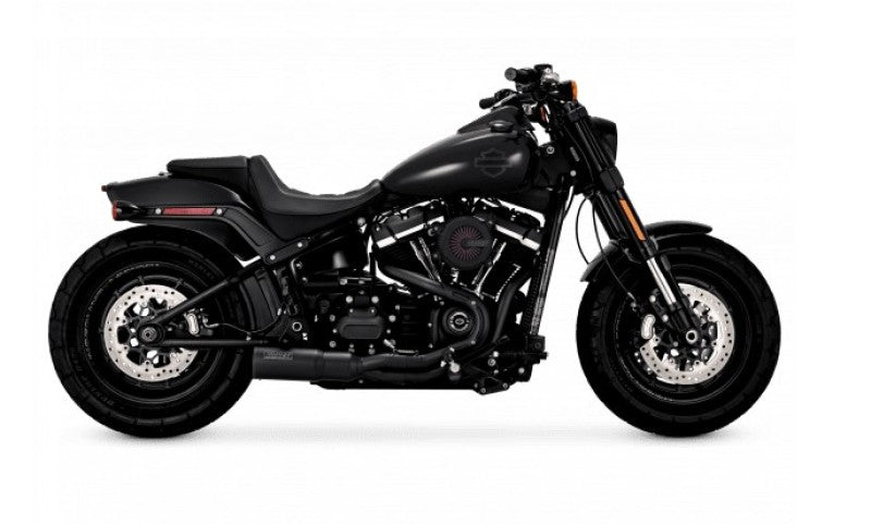 Vance and Hines 47331 Vance & Hines HD Softail Fat Bob 18-22 Hi-Output 2-1 Bl