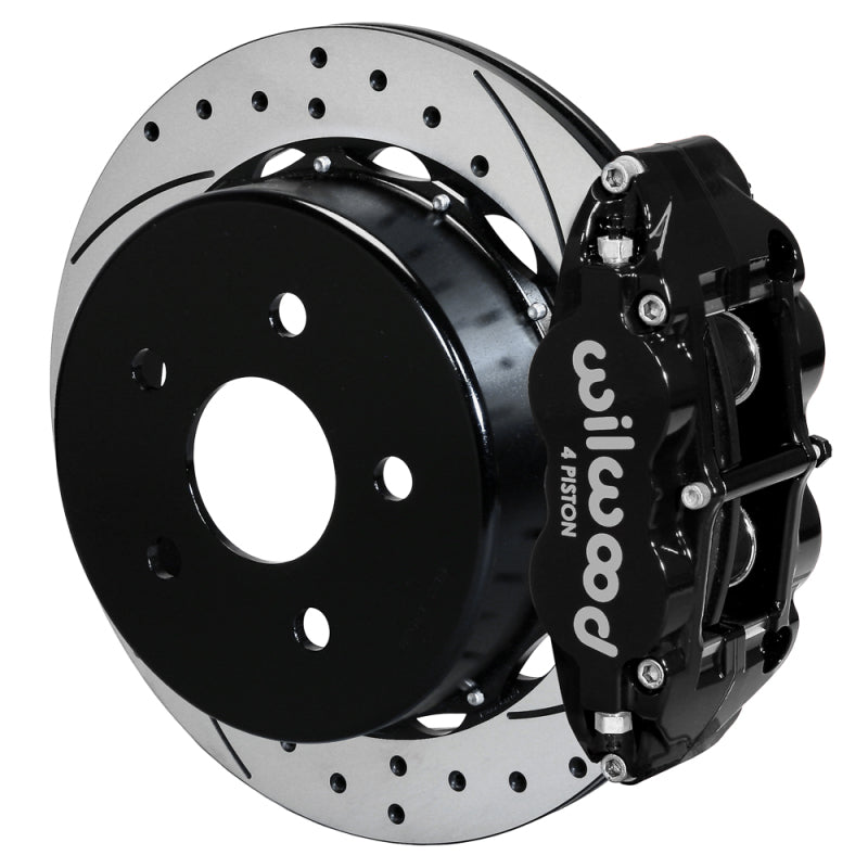Wilwood 140-18074-D 07-18 fits Jeep Wrangler Narrow Superlite 4R Rear Brake Kit SRP 13.50in Rotor w/Lines - Blk