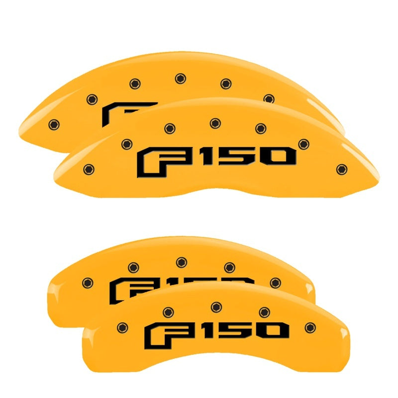 MGP 10239SF16YL 4 Caliper Covers Engraved F & R Oval Logo/fits Ford Yellow Finis