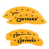 MGP 10239SF16YL 4 Caliper Covers Engraved F & R Oval Logo/fits Ford Yellow Finis