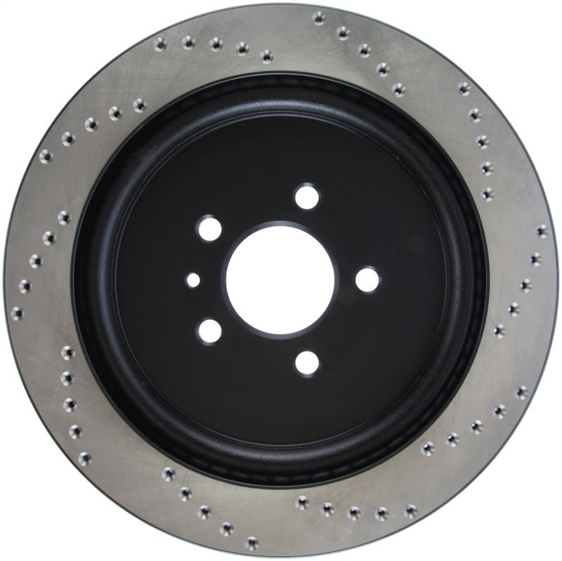 Stoptech 128.61105R Premium High Carbon 13-14 Ford Mustang/Shelby GT500 Right Rear Disc Drilled Brake Rotor