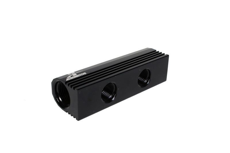 Aeromotive 14601 Fuel Distribution Log (4-Ports) (2) 8 AN/(2) 6 AN